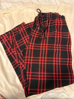 🫐3for$15🫐B3. Red and Black Plaid Drawstring Lounge Pants